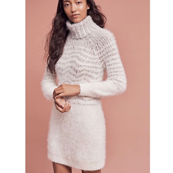 Anthropologie Dresses & Skirts - NWT Anthro Sleeping on Snow Eyelash Dress Large